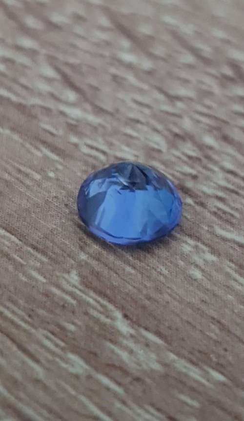 1.37Ct. Top Purplish Blue Tanzanite Round 6.9mm. Best Color&Full Fire! Natural