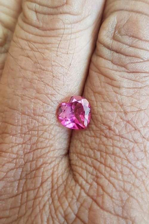 2.01Ct. Hot Pink Topaz Brazil Heart Shape