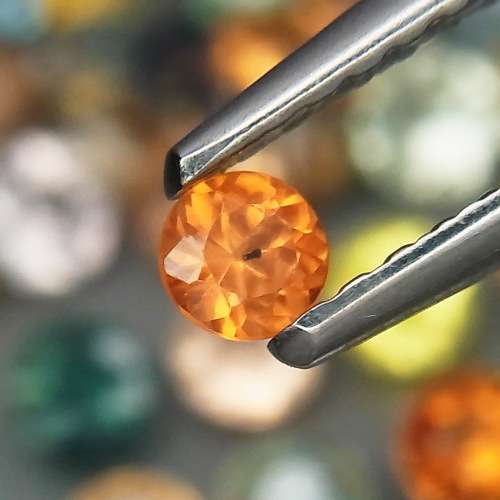 Sapphire Round Diamond Cut 2.7 mm.Beautiful & Full Fire Fancy Color 2Pcs/0.21Ct