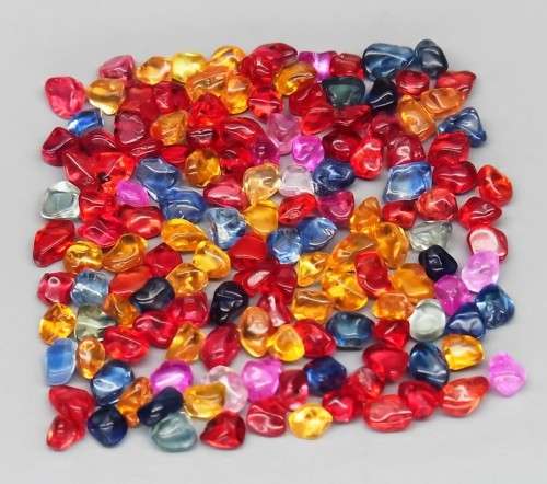 Fancy Color Sapphire 4Pcs/0.565Ct. Unshape Cabochon 2.5x2-3.5x2mm.Ravishing!