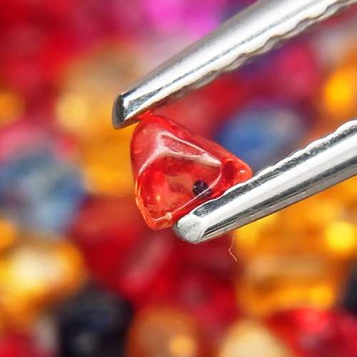 Fancy Color Sapphire 4Pcs/0.565Ct. Unshape Cabochon 2.5x2-3.5x2mm.Ravishing!