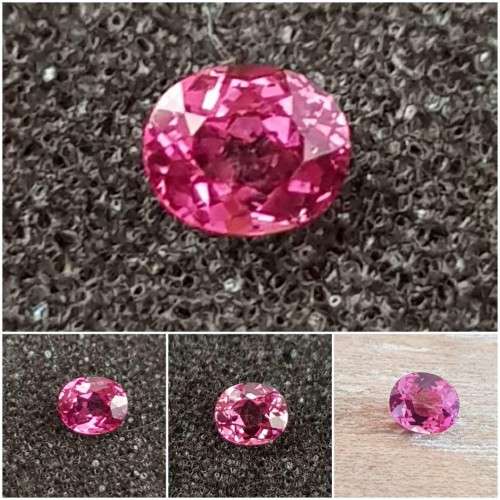MALAYA GARNET 0.90cts STUNNING !! NATURAL RASPBERRY PINK