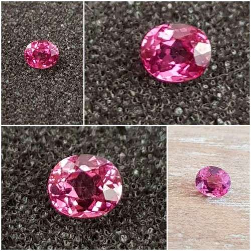 MALAYA GARNET 0.90cts STUNNING !! NATURAL RASPBERRY PINK