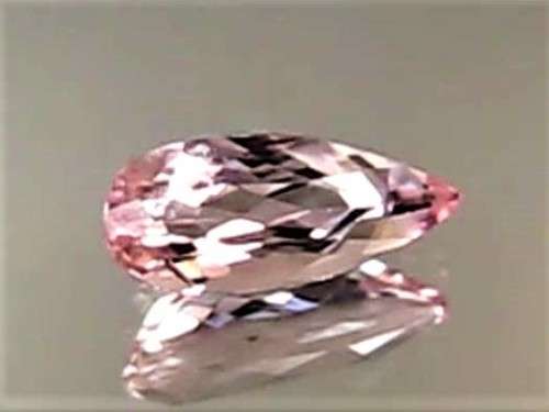 1.69CT FANTASTIC PEAR CUT BRAZILIAN UNTREATED PINK MORGANITE LOOSE GEMSTONE