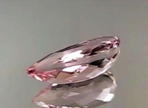 1.69CT FANTASTIC PEAR CUT BRAZILIAN UNTREATED PINK MORGANITE LOOSE GEMSTONE