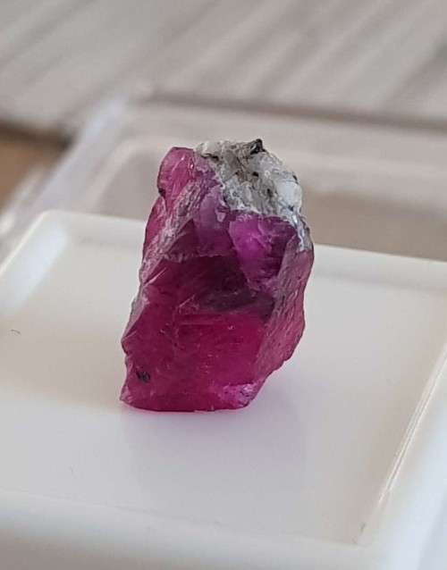 9.40ct. Rough Ruby Natural Top Blood Red Madagascar Pinkish Red