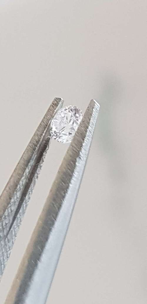 CERTIFIED 0.10Cts  SPARKLING  NATURAL DIAMOND ROUND BRILLIANT