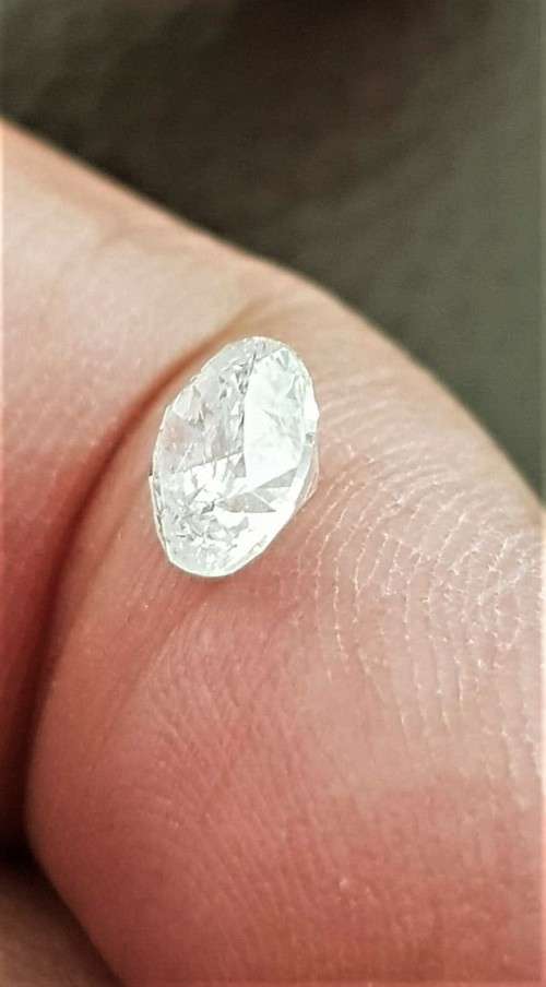 CERTIFIED 1.03Cts   WHITE DIAMOND ROUND CUT