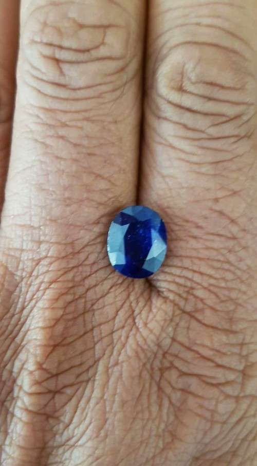 5.54Cts  BLUE SAPPHIRE 0VAL LOOSE GEMSTONE