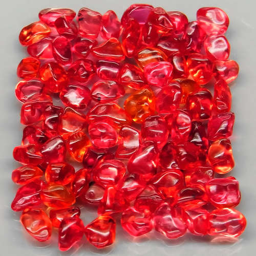 Imperial Red Sapphire  0.56Ct.4x2.5-5x3.5mm Unshape Cabochon Ravishing!