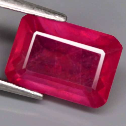 2.5 Ct. Ruby Natural Octagon Facet Reddish Pink Gracefully Mozambique