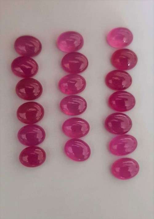 Red Ruby Natural Oval Cabochon 1Pcs/1.30Cts Mozambique