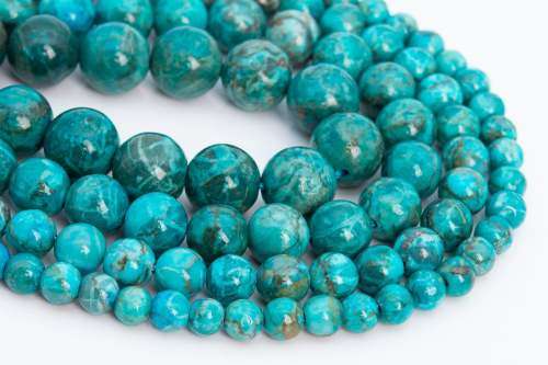 Blue Green Turquoise Beads Grade AAA Natural Round Loose 10MM