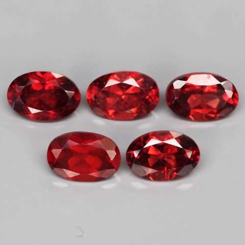 1.15Ct. Unheated Rhodolite Garnet Natural Oval Raspberry Red