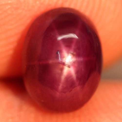 4.97 Ct. Ruby Natural 6 Rays Star Oval Cabochon Top Blood Red Amazing Madagascar