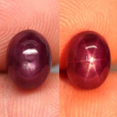 4.97 Ct. Ruby Natural 6 Rays Star Oval Cabochon Top Blood Red Amazing Madagascar