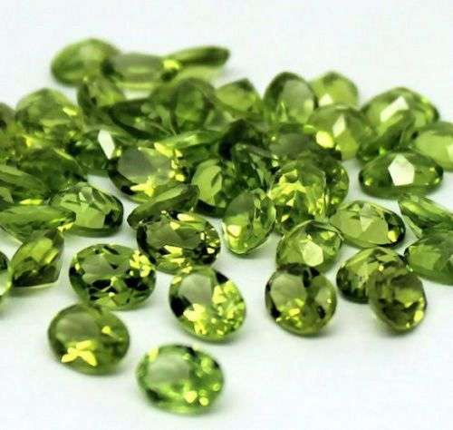 GREEN PERIDOT 6X4 MM OVAL CUT FACETED LOOSE AAA GEMSTONE