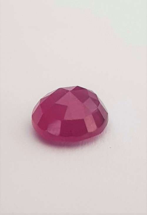 1.89Ct. Ruby Rose Cut Top Blood Red