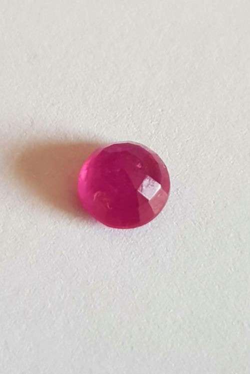 1.89Ct. Ruby Rose Cut Top Blood Red