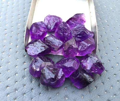 Amethyst Rough Fantastic Quality ,Size 14-16 MM Hand Cut ,Natural Purple Amethyst Gemstone