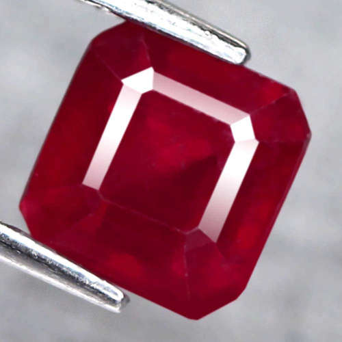 2.35 Ct. Ruby Natural **Scissor Facet** Top Blood Red Madagascar