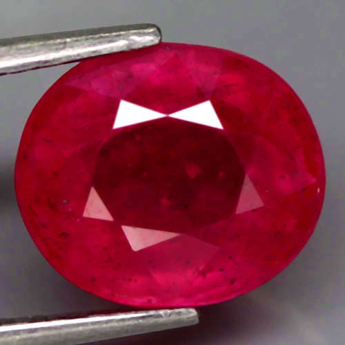 4.11 Ct. Ruby Natural OVAL Facet Top Blood Red Madagascar