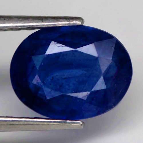 2.15 Ct. Sapphire Natural Oval Facet Blue Colour  Africa