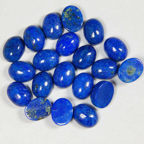 LAPIS LAZULI OVAL SHAPE GEMSTONES 7X9 MM CABOCHON  NATURAL