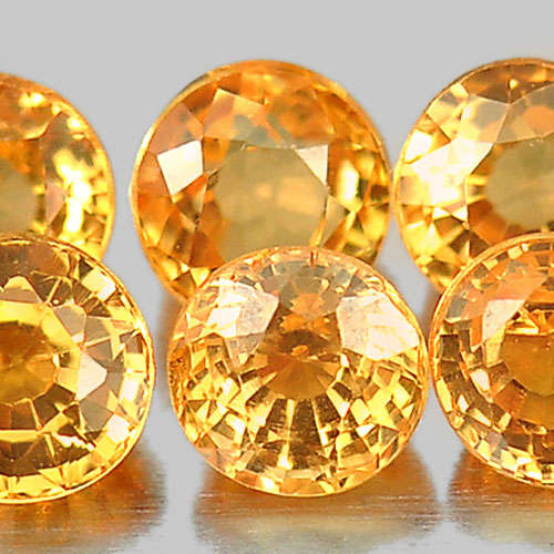 Spessartine Garnet Orange 0.22Ct. Oval  3.2mm. Natural Gems