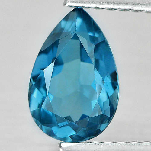 London Blue 1.58 Ct Topaz Pear Shape Natural Gemstone From Brazil