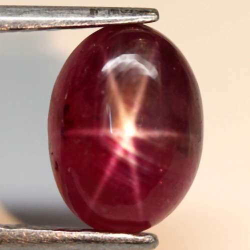 2.55 Ct. Ruby Natural 6 Rays Star Oval Cabochon Top Blood Red Amazing Madagascar