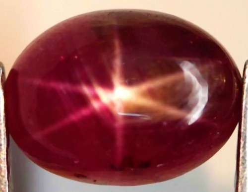 2.55 Ct. Ruby Natural 6 Rays Star Oval Cabochon Top Blood Red Amazing Madagascar