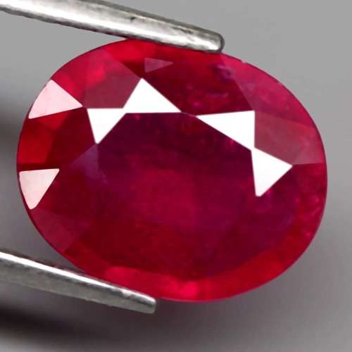2.43Ct. Ruby Natural OVAL Facet Top Blood Red Madagascar