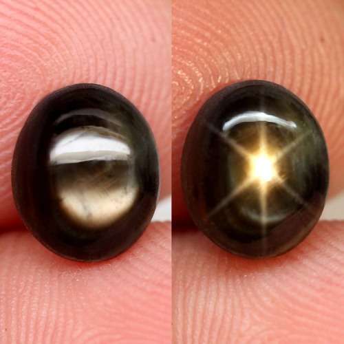 4.91Ct. Ruby Natural 6 Rays Star Oval Cabochon Amazing Madagascar