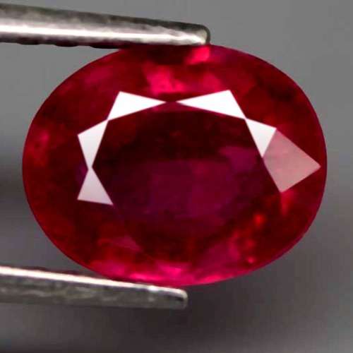 2.18Ct. Ruby Natural OVAL Facet Top Blood Red Madagascar