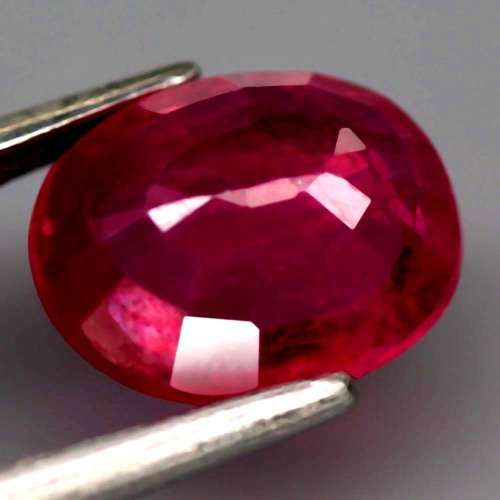 2.18Ct. Ruby Natural OVAL Facet Top Blood Red Madagascar