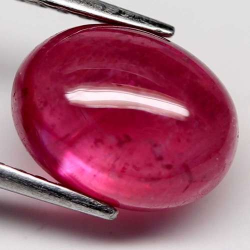 6.81Ct. Ruby Natural Oval Cabochon Top Blood Red
