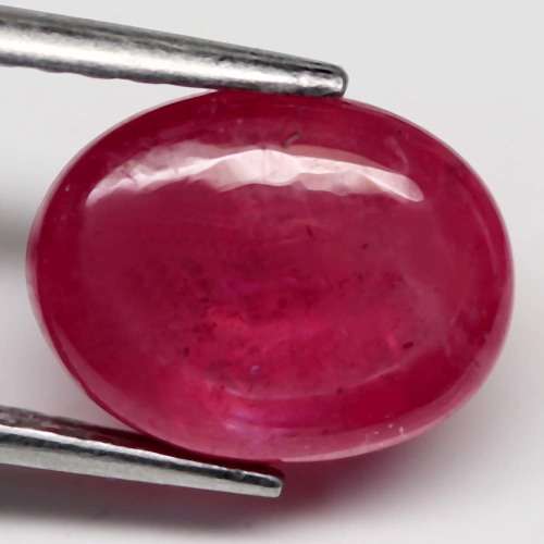 6.81Ct. Ruby Natural Oval Cabochon Top Blood Red
