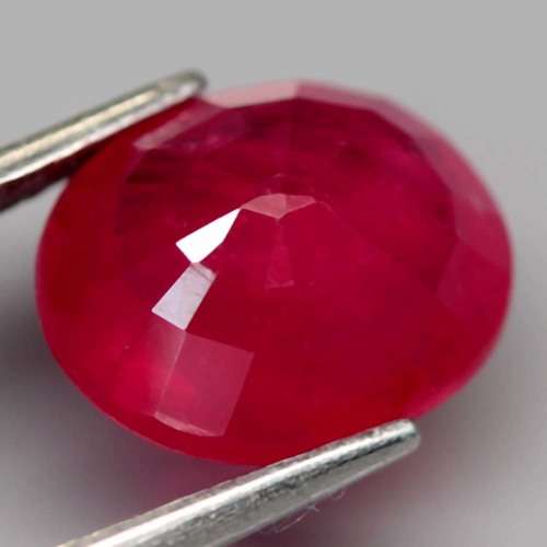 3.51Ct. Ruby Natural OVAL Facet Top Blood Red Madagascar