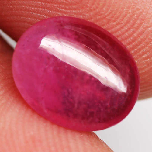 4.94Ct. Ruby Natural Oval Cabochon Top Blood Red