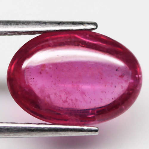 3.03 Ct. Ruby Natural Oval Cabochon Pinkish Red Color