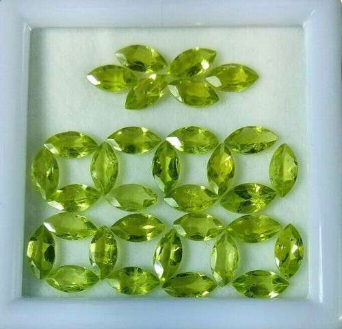 GREEN PERIDOT 10X5 MM MARQUISE CUT FACETED LOOSE AAA GEMSTONE