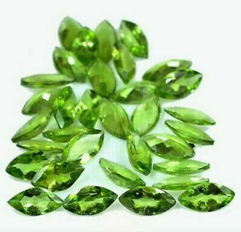 GREEN PERIDOT 10X5 MM MARQUISE CUT FACETED LOOSE AAA GEMSTONE