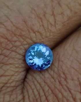 Purplish Blue Tanzanite 0.63Ct.Ravishing Color & Full Sparkling! Natural Tanzania