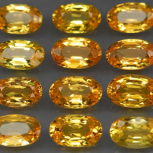 Yellow Sapphire  1Pcs/0.28CtOval 5x3 mm.Ravishing Color & Full Fire!