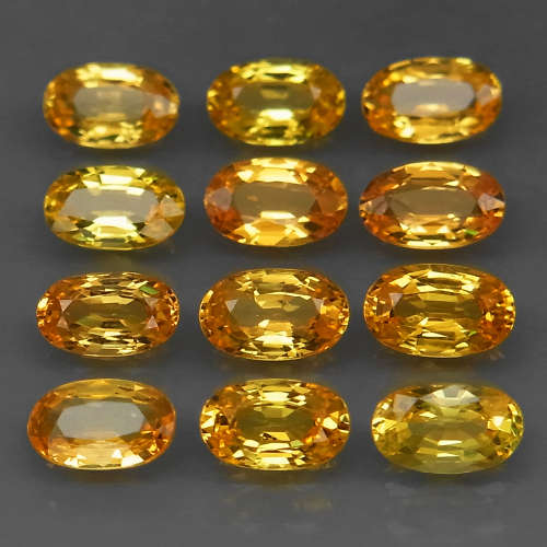 Yellow Sapphire  1Pcs/0.28CtOval 5x3 mm.Ravishing Color & Full Fire!