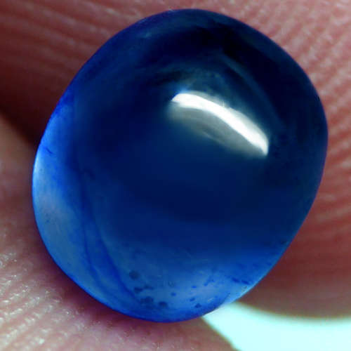 5.06 Ct. Sapphire Natural OvalCabochon Cornflower Blue Interesting Madagascar