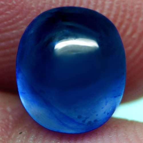5.06 Ct. Sapphire Natural OvalCabochon Cornflower Blue Interesting Madagascar