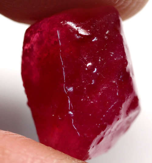 15.53Ct. Rough Ruby Natural Reddish Pink Captivating Mozambique