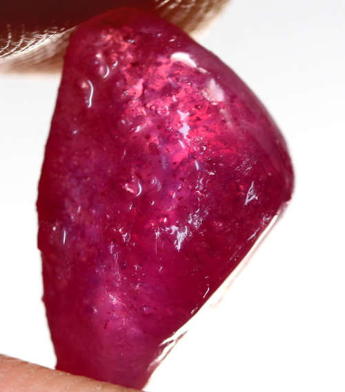 12.69Ct. Rough Ruby Natural Reddish Pink Captivating Mozambique